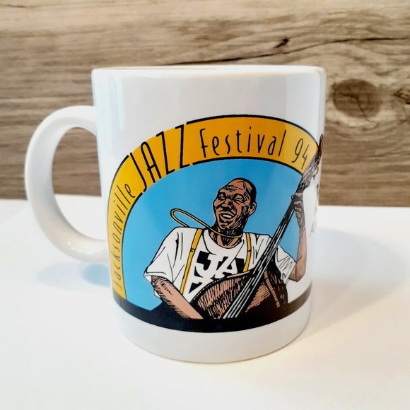 1994 Jacksonville JAZZ Festival Coffee Mug 15th annual - Picture 1 of 7
